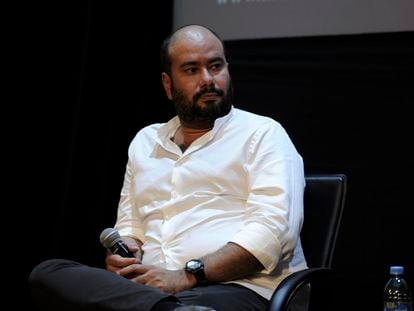 El director de cine colombiano, Ciro Guerra, en el Festival Internacional de Cine de Morelia, el 25 de octubre de 2019.