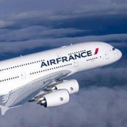 Un Airbus A380 de la aerloínea francesa Air France.