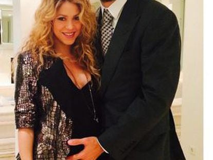 Shakira y Gerard Piqué, en octubre de 2014.