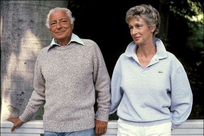 La pareja italiana en una imagen de 1986.