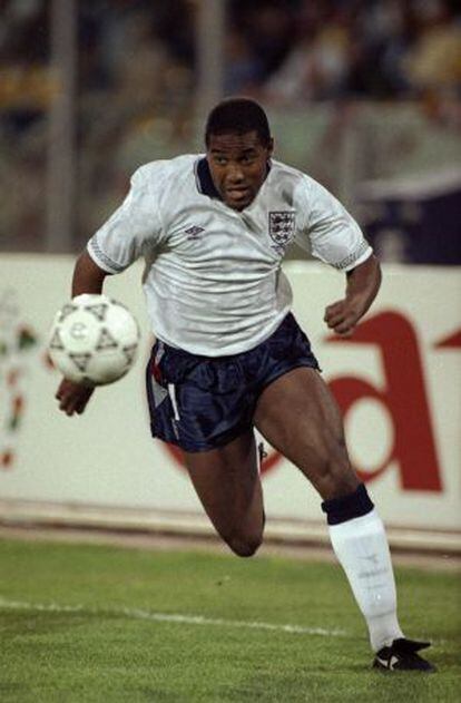 John Barnes en el Mundial de 1990.