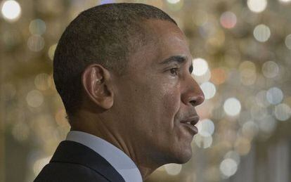 El presidente Obama, durante un evento en la Casa Blanca este jueves.