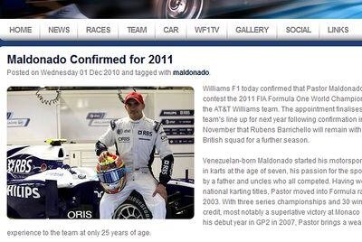 Imagen captada de la web de Williams.