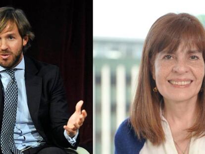 Rosauro Varo, presidente de GAT Inversiones, y María Paula Camacho, vicepresidenta de Asuntos  Corporativos de Ecopetrol.