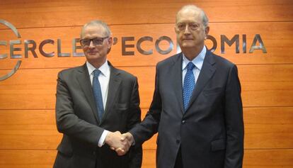 Antón Costas (e) amb Juan José Brugera.