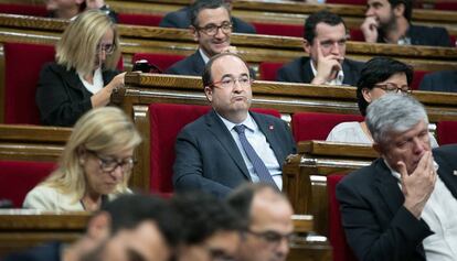 El primer secretari del PSC, Miquel Iceta, al Parlament.