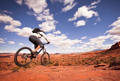 Ruta de 'mountain bike' en Moab, Utah (EE UU).