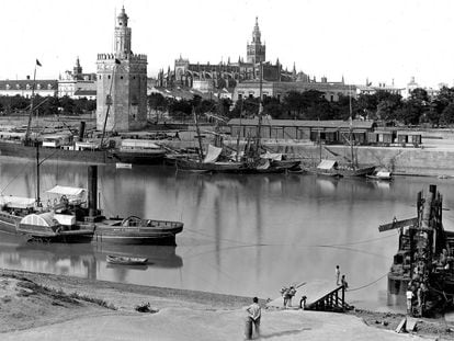 El barrio de Triana, en una imagen de finales del siglo XIX.