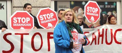 Protesta de Stop Desahucios en Bizkaia