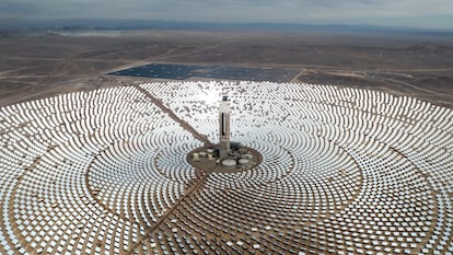 La planta de energía solar concentrada Cerro Dominador, en el desierto de Atacama, el 28 de agosto de 2022.