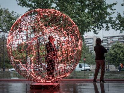 Exposición de Mona Hatoum en el IVAM de Valencia, este 2021.