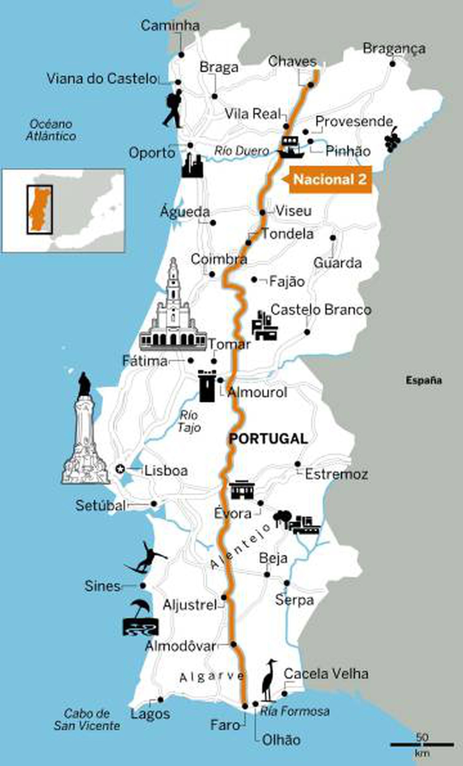 Conducir Carretera Nacional 2, ruta de norte a sur Portugal - Foro Portugal