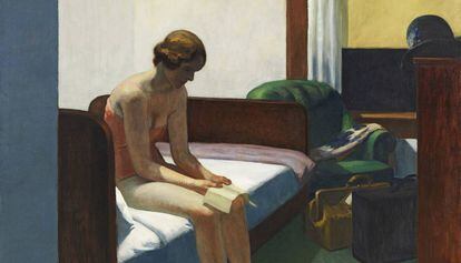 &#039;Habitaci&oacute;n de hotel&#039;, de Hopper (1931), una de las obras del museo Thyssen de Madrid que se ver&aacute;n en Caixaforum de Barcelona.