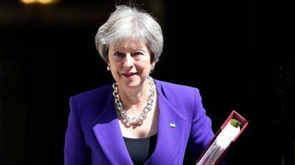 La primera ministra británica, Theresa May, el pasado miércoles en Londres.