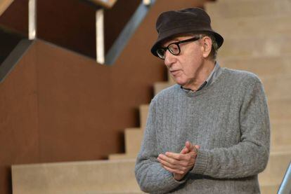 Woody Allen en San Sebastián en el verano de 2019, donde ha grabado la que será su próxima película 'Rifkin's Festival'.