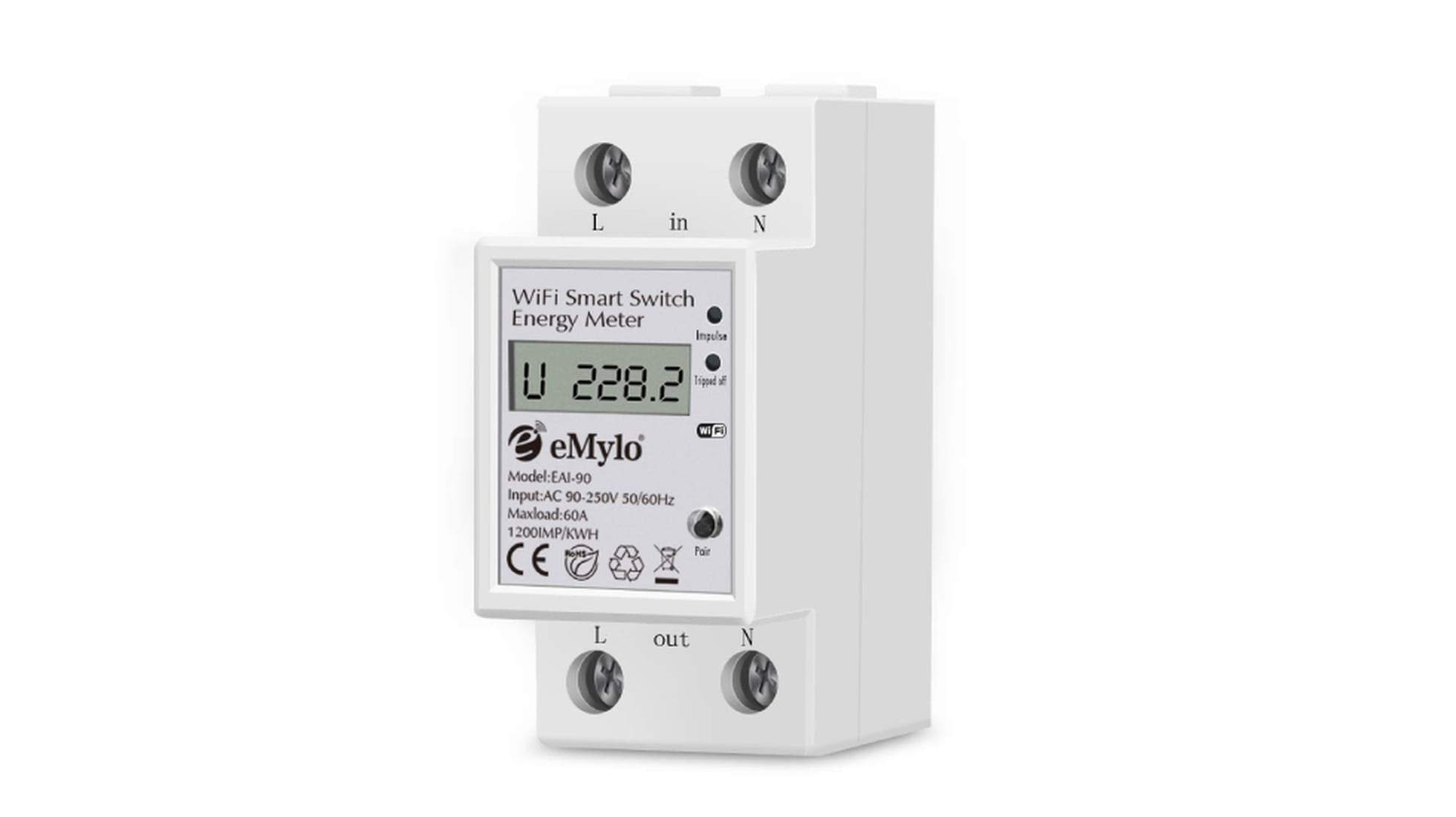 Monitores de electricidad Consumo de energía Energía energía eléctrica Watt Meter 