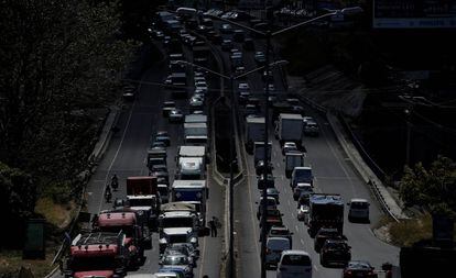 Una de las avenidas principales de San José, en Costa Rica.