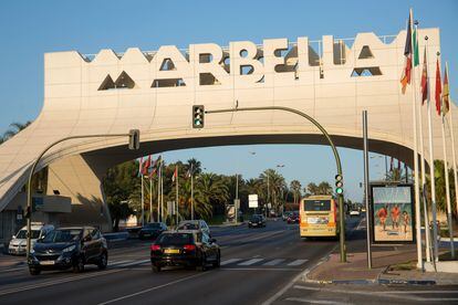 One of the entrances to the city of Marbella.