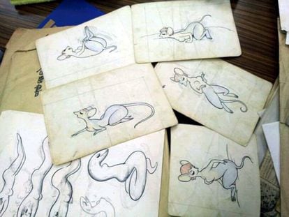 Dibujos de Tezuka.