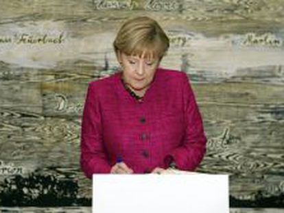 La canciller alemana, Angela Merkel, en Par&iacute;s.