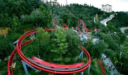 EL parque de atracciones del Tibidabo.