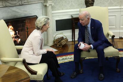 Joe Biden y Ursula von der Leyen, en la Casa Blanca