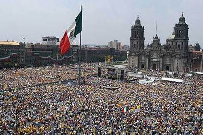 Manifestación en favor de Andrés Manuel López Obrador en la Ciudad de México en agosto del año pasado.