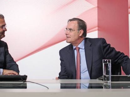 Angel Ron, expresidente de Banco Popular, y José María Arias, exvicepresidente