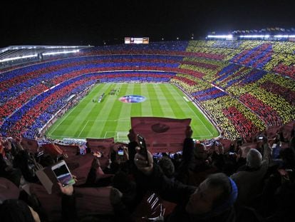 Imagen del Camp Nou en el cl&aacute;sico de la temporada pasada. 