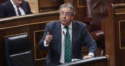 Juan Ignacio Zoido, ministro de Interior, en el Congreso. 