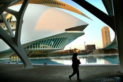 Una vista del complejo de la Ciudad de las Artes y las Ciencias de Valencia.