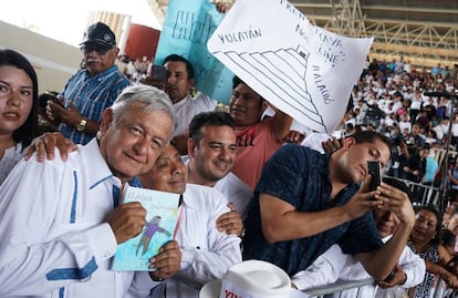 López Obrador, en el Estado de Yucatán.