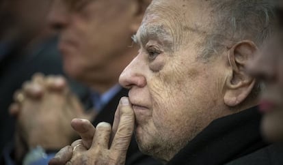 Jordi Pujol en la presentació del llibre d'Artur Mas 'Cap fred cor calent'.