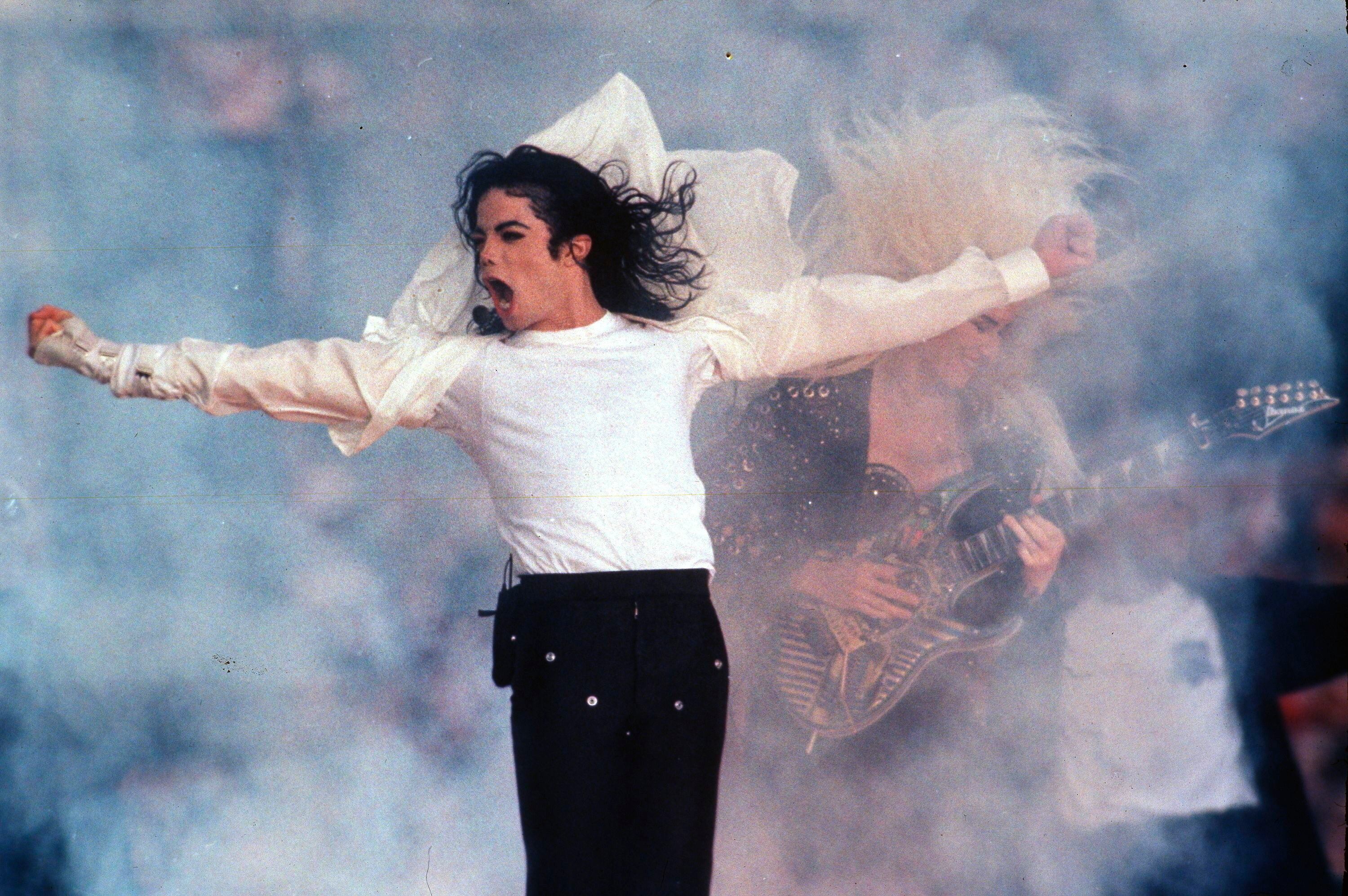 Michael Jackson en 1993. 