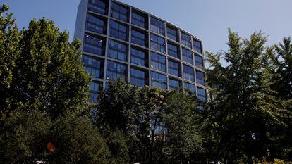 Vista de las oficinas del Zhongzhi Enterprise Group en Beijing, China, en una imagen de archivo.