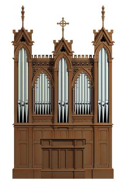 Imatge de l'orgue creat per la firma Cavaillé-Coll a París el 1896.