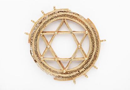 Estrella de David de oro del siglo XI que forma parte del tesoro de La Amarguilla.