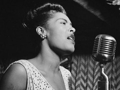 La cantante Billie Holiday.