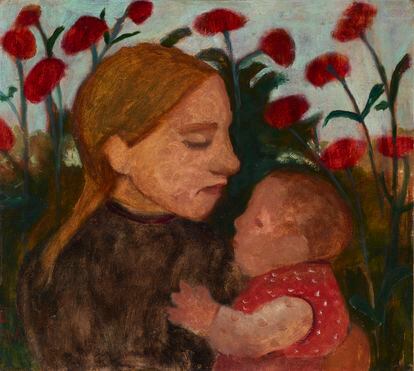 'Chica con niños', de Paula Modersohn-Becker, 1902.