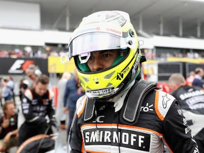 El 'Checo' Pérez durante el 2016