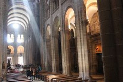 Interior de la catedral de Santiago.