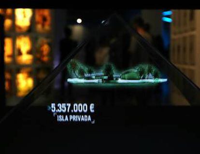 Uno de los hologramas de la exposición.