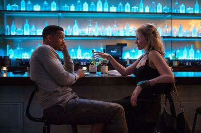 Will Smith y Margot Robbie, en un fotograma del filme.