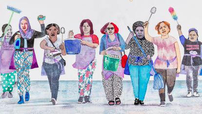 'No somos como de la familia', (en colaboración con Territorio Doméstico), 2021. Ana Penyas. Cortesía de la artista.