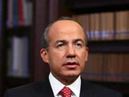 El presidente de México, Felipe Calderón