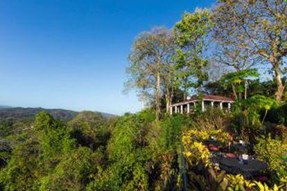 Terraza del Lagarto Lodge, en Nosara (Costa Rica).