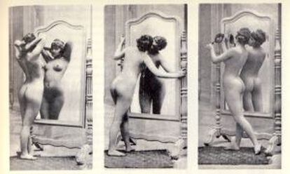 Fotografías "artísticas beldades femeninas" recogidas en el libro de Maite Zubiaurre 'Culturas del erotismo en España 1893-1939'.