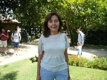 María Pastor-Valero, investigadora de la Universidad Miguel Hernández de Elche, en la sede del Congreso de la Sociedad Española de Epidemiología, que se celebra esta semana de Oporto. Imagen cedida