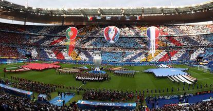 Vista del estadio Saint-denis momentos antes de comenzar la final de la Eurocopa entre Francia y Portugal.