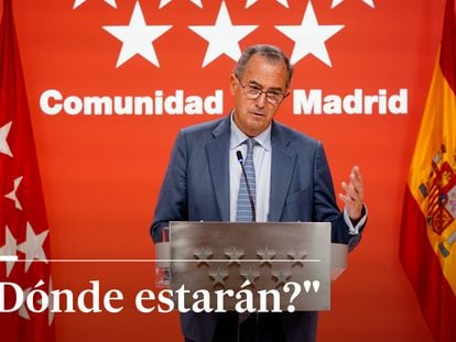El portavoz del Ejecutivo madrileño y consejero de Educación, Enrique Ossorio, se pregunta  "dónde estarán" los tres millones de pobres de Madrid.